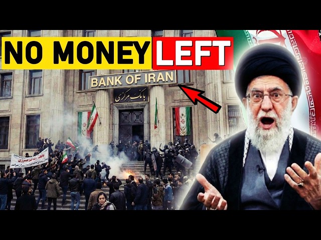 IRAN’S LAST NIGHT: Free Iranians TORCH 50 Banks While Elites ESCAPE to Russia with $5.2 Billion!