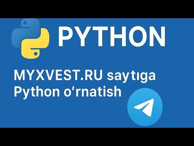 PYTHON UCHUN ENG ARZON SERVER 5MING SOM MYXVEST.RU 