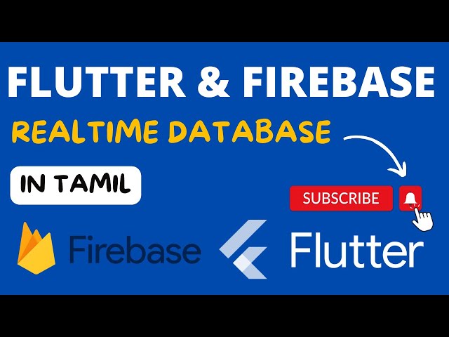 Flutter firebase realtime database in tamil | Store data realtime database using flutter tamil