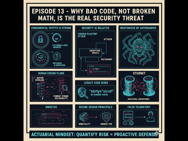 Episode 13 - Why Bad Code, Not Broken Math, Is the Real Security Threat