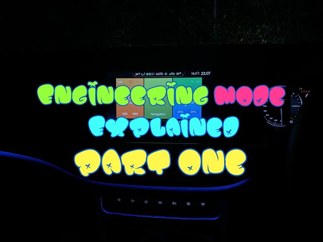 MG HS Infotainment System Engineering Mode Part 1