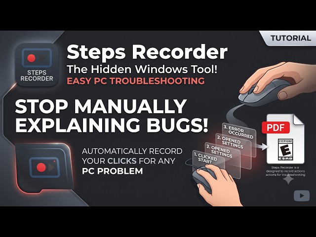 Debug tools with developer: Mastering Steps Recorder