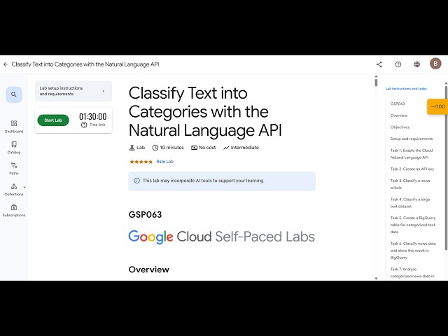 Classify Text into Categories with the Natural Language API | GSP063 | 100% Working Solution