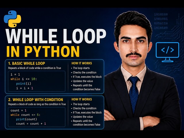 While Loop in Python | Class 9 & 10 Computer Science | Python Programming Tutorial