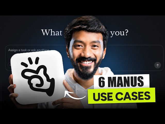 Manus AI Tutorial: 6 Real Use Cases of the AI Agent