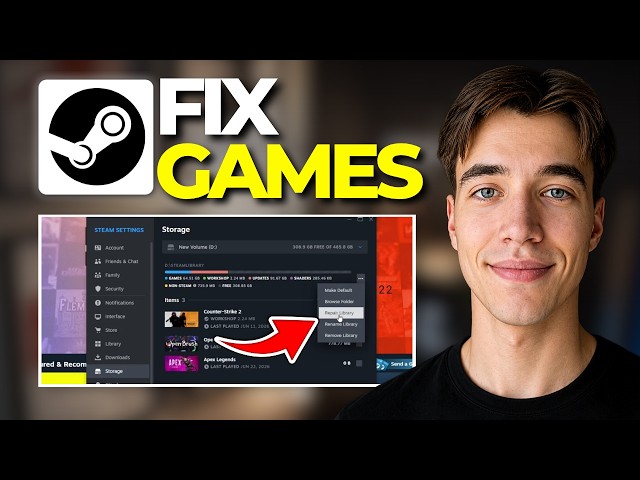 How To Fix Steam Games That Automatically Uninstall | Tutorial 2026