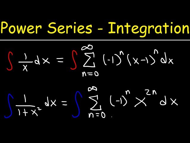 Power Series Representation By Integration - Calculus 2