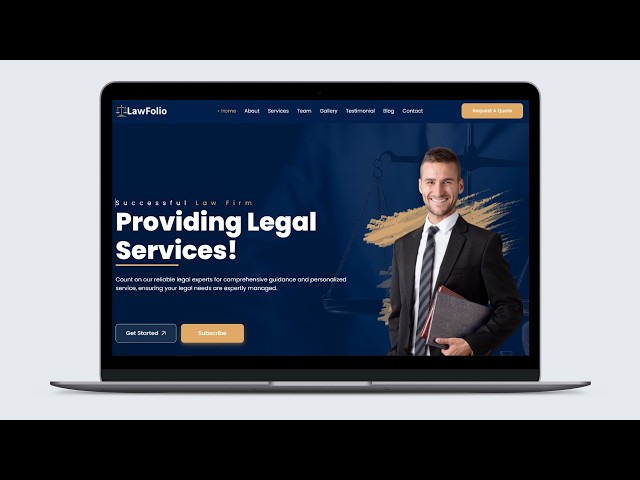 LawFolio - Lawyers & Law Firm Landing Page HTML Template Source Code
