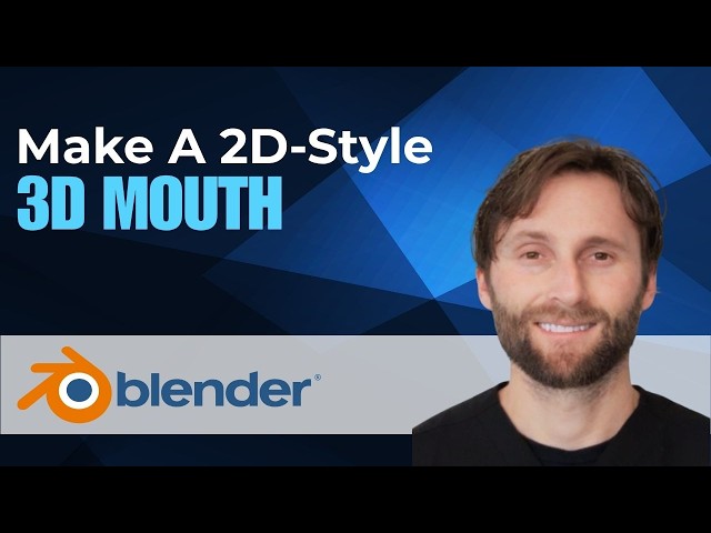 How to Make a 2D-Style 3D Mouth in Blender [2026 Guide]