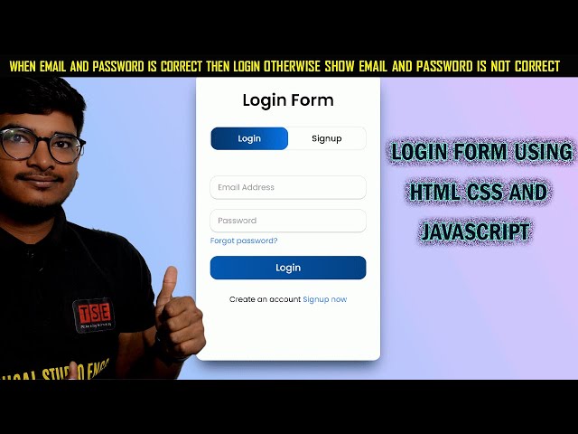 Login page using Html CSS and JavaScript | SignUp page | Html and CSS | Deepak sir