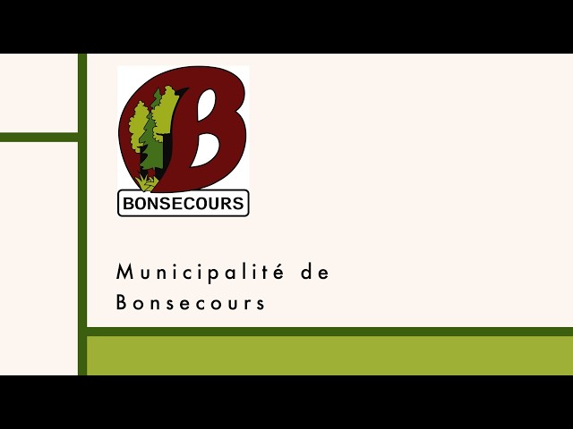 Séance du conseil de Bonsecours 9 mars 2026