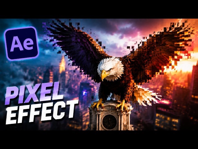 After Effects Pixel Effect Tutorial – Add Anything Into Any Scene
