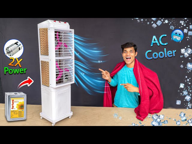 How to make AC Cooler At Home 🥶 | Air Cooler कैसे बनाएं सिर्फ ₹800 में  ✅ Hacker Jp 
