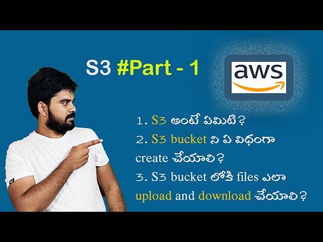 AWS Basic -  S3 #Part-1 by Rakesh Taninki - in Telugu