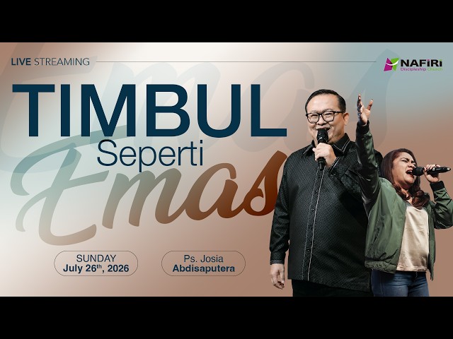 LIVE Streaming Pk. 09.00 | Minggu, 26 Juli 2026 | Ps. Josia Abdisaputera