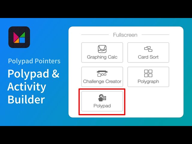 Using Polypad in Activity Builder - Polypad Pointers