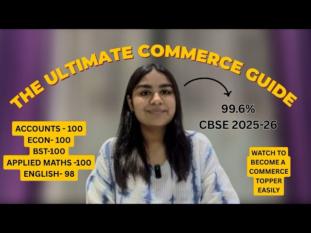 How I scored 99.6% in CBSE Commerce| Study tips, resources, topper tips and more 
