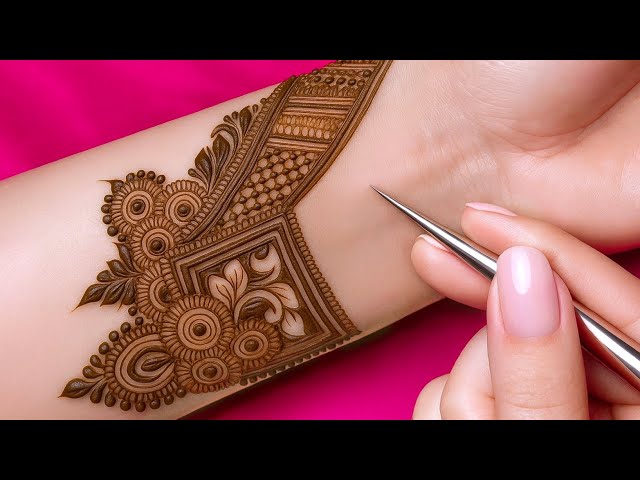 Beautiful Heavy Arabic Mehndi Design ✨🌱|| Front hand Mehandi Design ✨🌱🌿