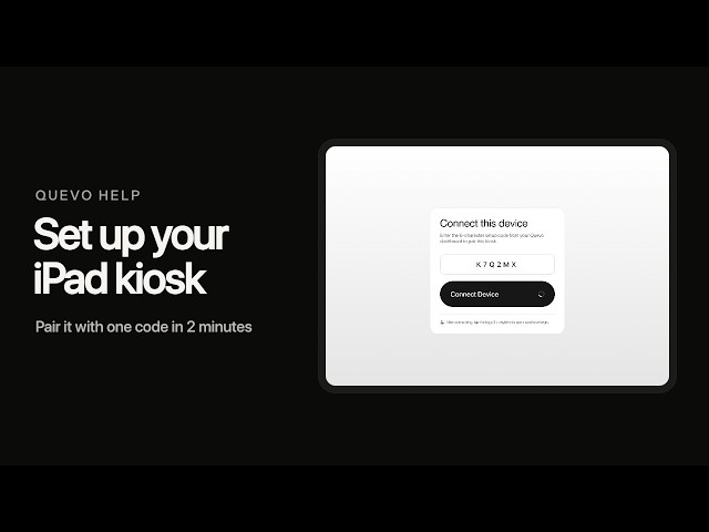 How to Set Up Your iPad Check-In Kiosk | Quevo for Barbershops & Salons