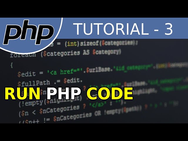 Run your first php code - #3 PHP Tutorial For Beginners With Examples