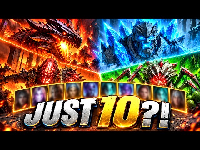 I Only Need 10 Champions To Farm EVERYTHING In RAID: Shadow Legends