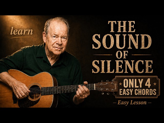 The "Sound of Silence" Guitar Lesson for Seniors | Easy Chords + Slow Strumming