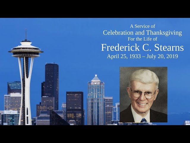 Celebrating the life of Fred Stearns