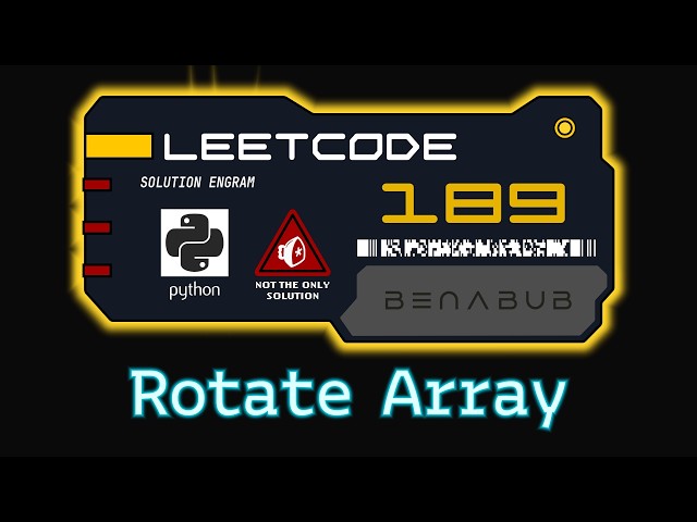 Rotate Array — LeetCode #189 | Python Algorithm Visualization