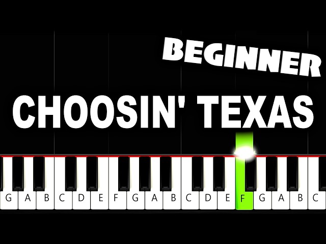 Ella Langley - Choosin' Texas - BEGINNER Piano Tutorial