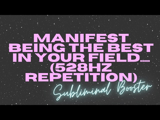 This Audio Makes You The Best To Ever Exist (528hz Repetition)