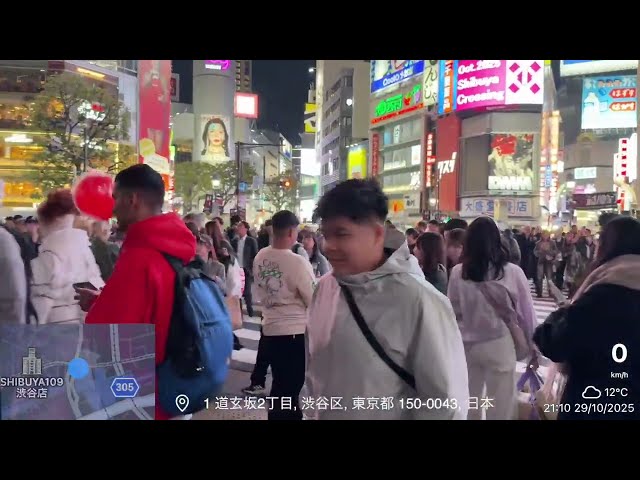 渋谷駅　渋谷スクランブル交差点付近ライブ配信　Live broadcast near Shibuya Scramble intersection at Shibuya Station