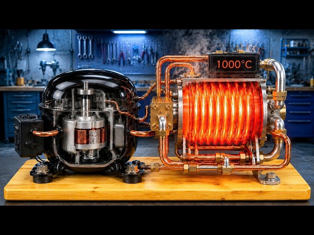 Brilliant Idea Using an Old Refrigerator Compressor! This Simple Invention Could Change Everything