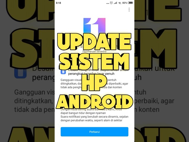 CARA UPDATE SISTEM HP ANDROID | Tutorial Singkat #caraupdatesistem