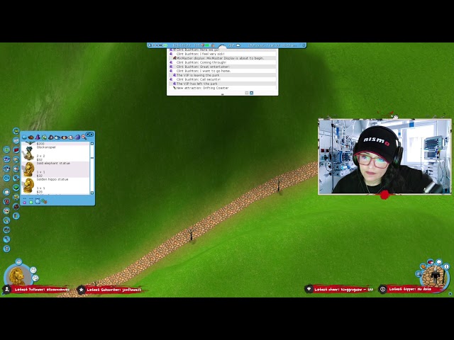 Live from Japan! Rollercoaster Tycoon 3 Career Objectives!