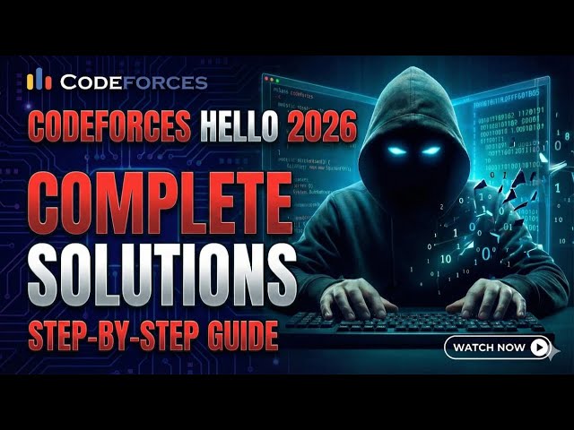 Codeforces Hello 2026 – Full Solutions | You Asked, We Delivered