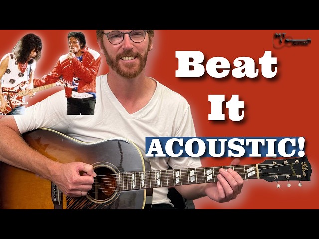 Beat It (Acoustic) - Michael Jackson Guitar Lesson
