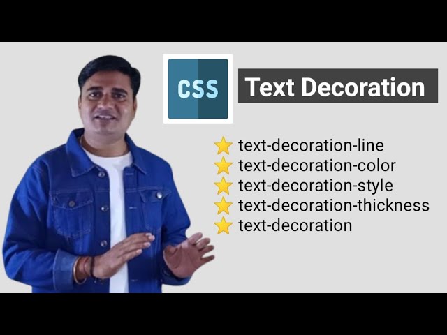 What are text decorations in CSS | CSS Text Decoration