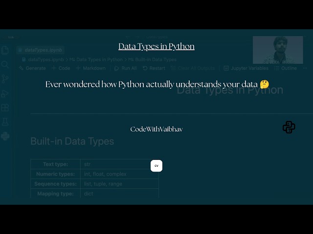Python Data Types Explained for Beginners | CodeWithVaibhav