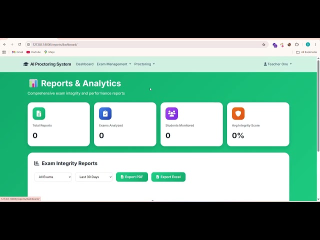 AI Online exam Proctrating