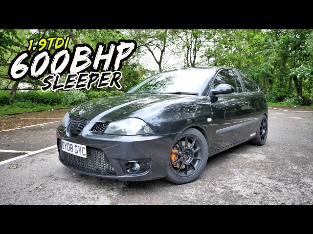THIS NOS POWERED 600BHP 1.9TDI SEAT IBIZA IS MADNESS..ENDS BADLY