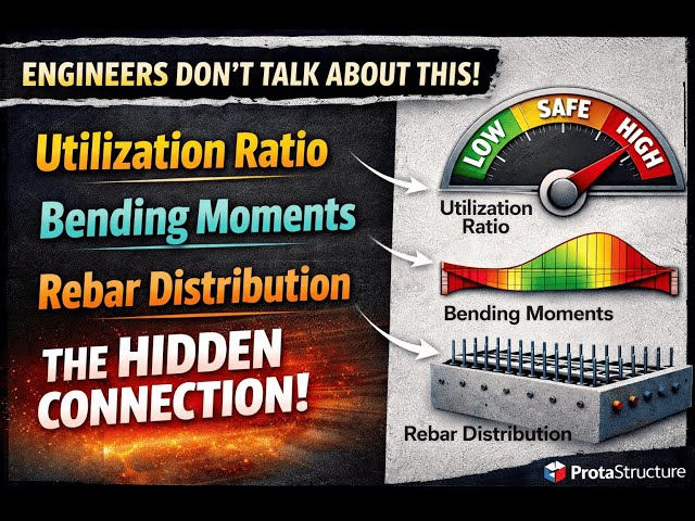 Engineers Don’t Talk About This! Utilization Ratio vs Bending Moments vs Rebar Distribution