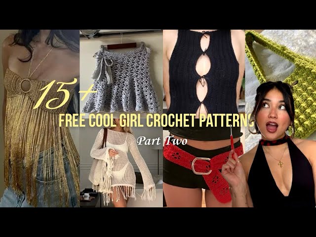 15+ FREE Cool Girl Crochet Patterns Pt. 2: Summer Edition🍒