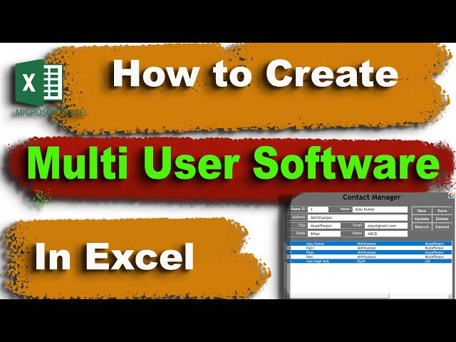 Multi User Data Entry Software in Excel | Excel Vba | Data Entry in Excel Userform