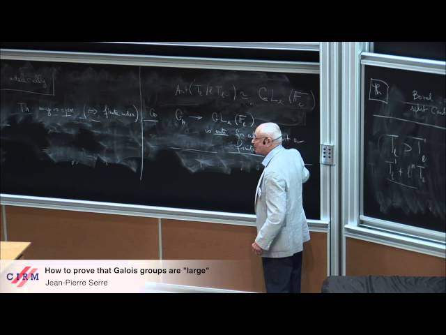 Jean-Pierre Serre: How to prove that Galois groups are "large"