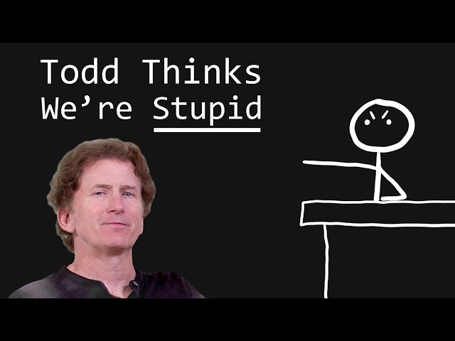 Todd Lies & Dodges About Bethesda Again