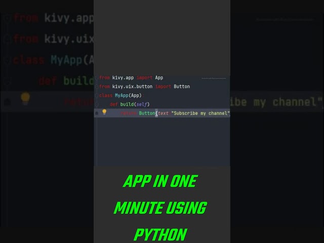 Coding a App in One Minute ASMR Progarmming Using PYTHON KIVY