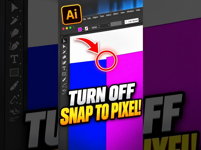 Turn This OFF for Perfect Alignment in Illustrator! #shorts