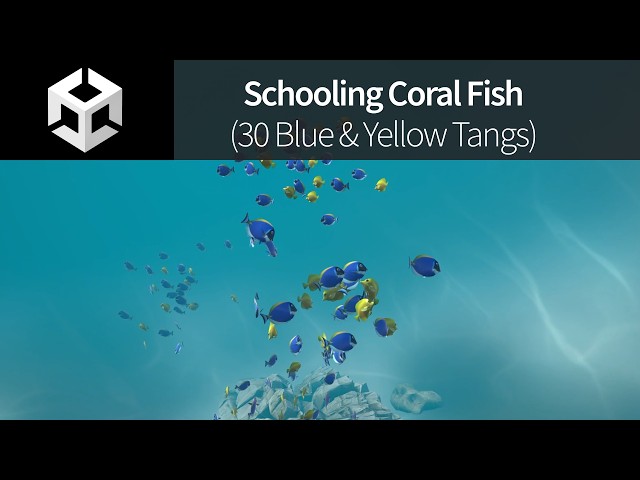 Animated Schooling Fish for Unity | High Performance & Phase Offset Tool