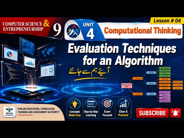 Evaluation Techniques for an Algorithm | Grade 9 CS | PTB