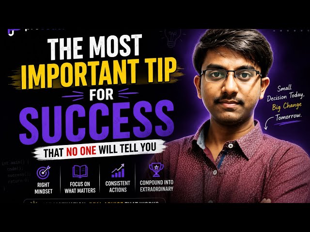 Most important for success that no one will tell you.